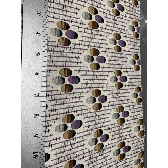 Retro Purple & Brown Abstract Cotton Fabric Robert Kaufman 44" x 1/4 yard DIY Se - Picture 2 of 3
